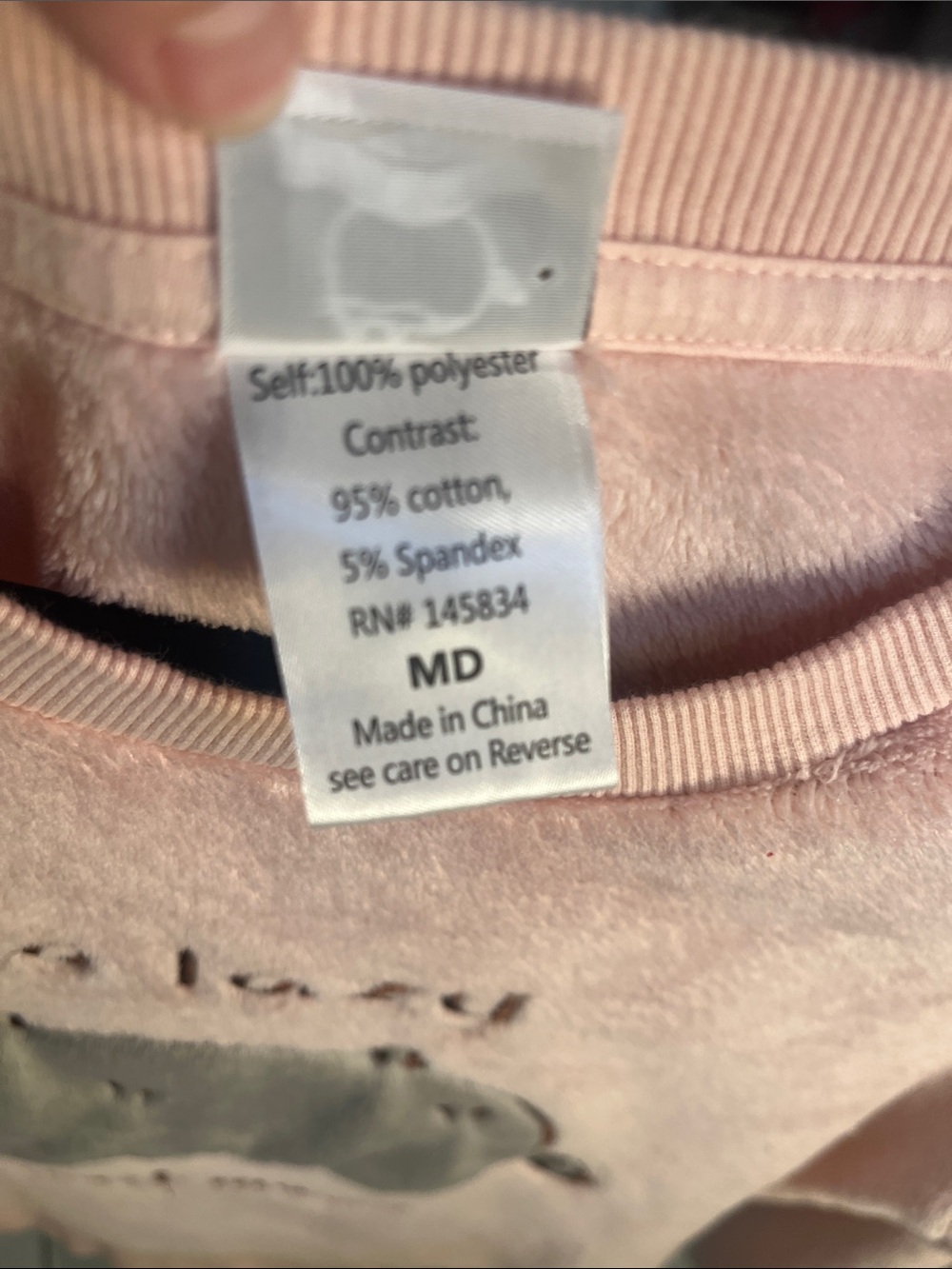 Pusheen Pink plush soft crew neck Sweater medium So Lazy can’t move - Picture 2 of 5